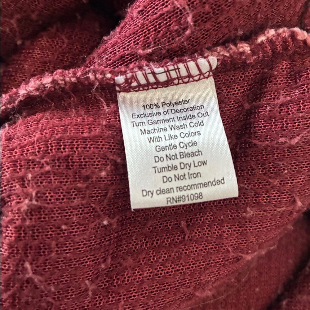 Cozy Sherpa Zip-Up Jacket in Dusty Rose Size M - Picture 6 of 7